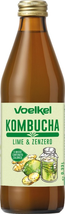 Kombucha limonka-imbir BIO 330 ml